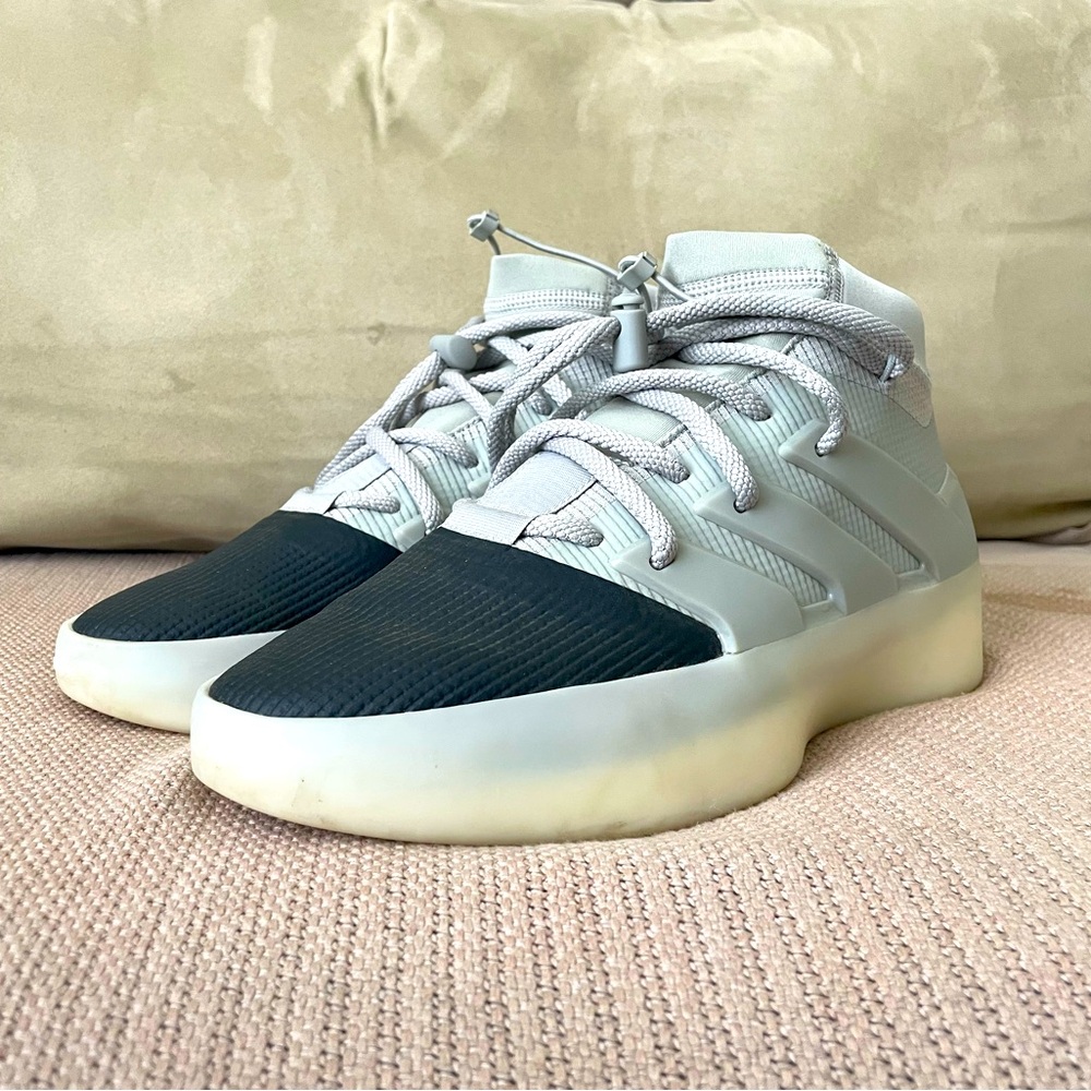 Fear of God Athletics x Adidas Basketball 1 Sesame Carbon Mens Size 9.5 Sneakers